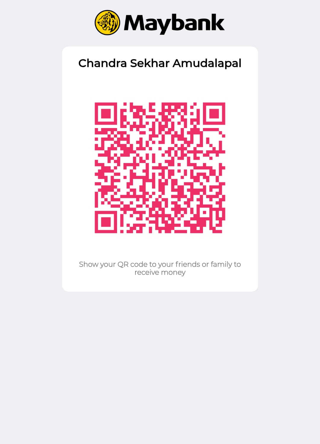 Payment QR code
